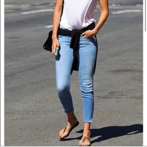 Mother The Looker “light kitty” Ankle Zip Jeans Size 26